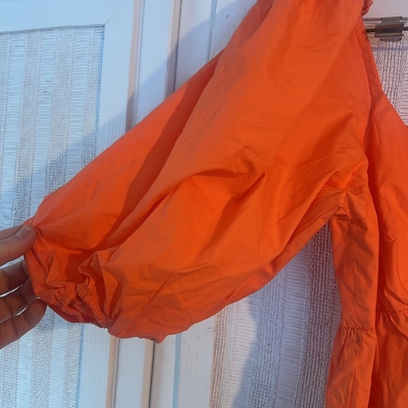 NWOT Anthropologie Farm Rio Puff Sleeve Ruffle Tiered Colorblock Maxi Dress XS - Picture 8 of 10